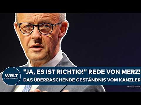 DEUTSCHLAND: „Ja, es ist richtig!“ Rede von Kanzler Friedrich Merz! Das überraschende Geständnis!