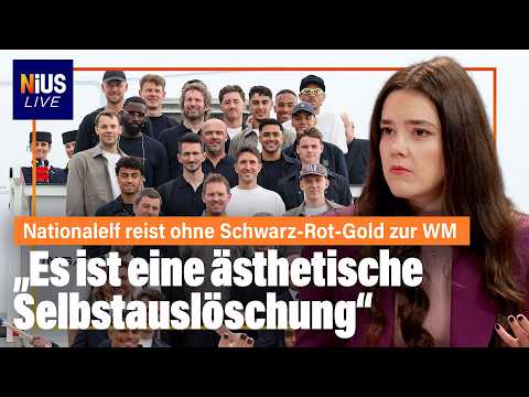 Die DFB-Elf reist grau und flaggenlos zur WM: „Eine ästhetische Selbstlöschung“ Die DFB-Elf reist grau und flaggenlos zur WM: „Eine ästhetische Selbstlöschung“