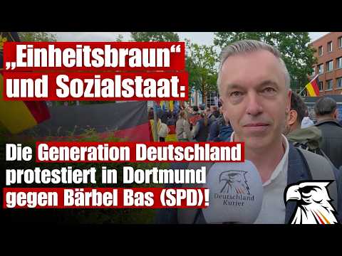 Die Generation Deutschland protestiert in Dortmund gegen Bärbel Bas (SPD)!