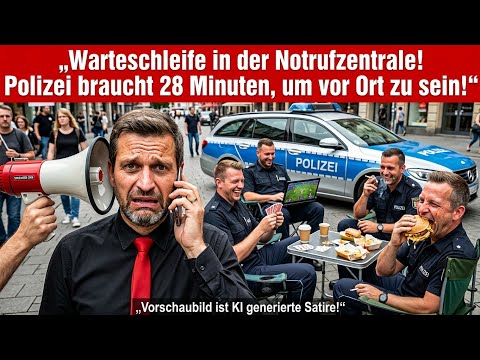 ‼️NOTRUF IN DER WARTESCHLEIFE👮‍♂️❓️POLIZEI IST NACH 28 MINUTEN VOR ORT‼️