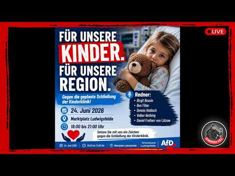 ❗ LIVE❗in Ludwigsfelde | Kundgebung: „Gegen die Schließung der Kinderklinik“| 24.06.2026