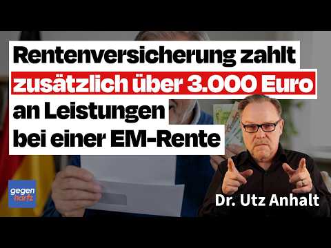 EM-Rente: Rentenversicherung zahlt über 3.000 Euro an Leistungen zusätzlich