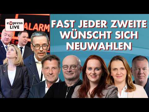 Es wird eng für die Regierung; FPÖ kratzt an 40-Prozent-Marke | exxpress live, am 05. Juni 2026