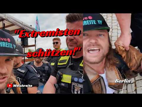„Extremisten schützen!“ Berlin Polizei „Regierung lädt ein“, Veteranentag & Antifa Gegendemo 21.6.26