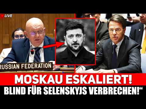 🚨 „BLIND FÜR SELENSKYJS VERBRECHEN!“ – Russland ZERLEGT den WESTEN vor der UNO!