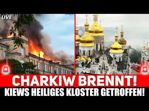 🚨 UKRAINE IN FLAMMEN – CHARKIW BRENNT, Kiews heiliges Kloster steht in FEUER! 🚨 UKRAINE IN FLAMMEN – CHARKIW BRENNT, Kiews heiliges Kloster steht in FEUER!