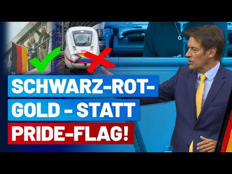 Flaggen-Gate: Dr. Götz Frömming zum Flaggenskandal und Regenbögen statt Schwarz-Rot-Gold auf Zügen!