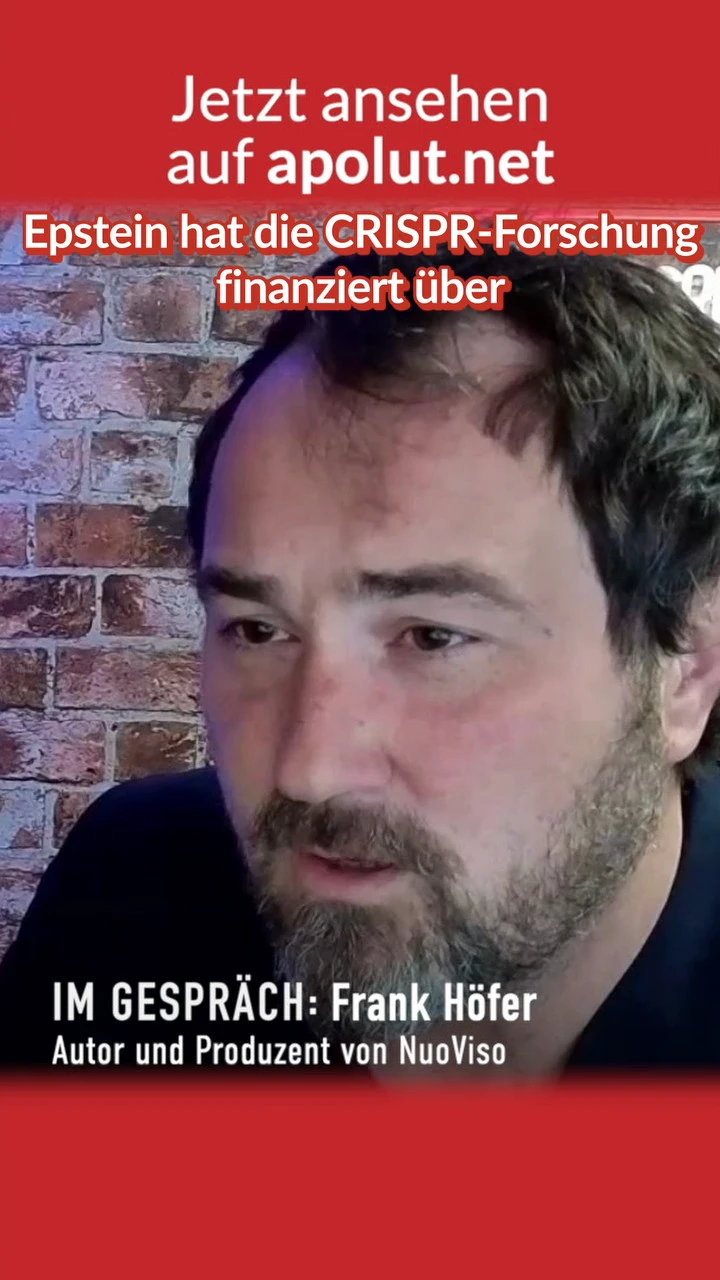 Frank Höfer: Epstein und Designer-Babies aus dem Labor Frank Höfer: Epstein und Designer-Babies aus dem Labor