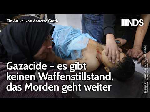 Gazacide – es gibt keinen Waffenstillstand, das Morden geht weiter | Annette Groth | NDS-Podcast Gazacide – es gibt keinen Waffenstillstand, das Morden geht weiter | Annette Groth | NDS-Podcast