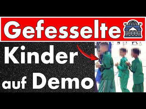 Gefesselte Kinder bei Islamisten-Demo im Kalifat Berlin! Kindeswohl-Gefährdung!