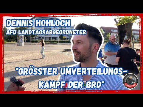 „Größter Umverteilungskampf in der BRD“ Rede und Gespräch mit Dennis Hohloch (AfD-MdL)