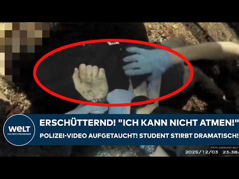 HENRY NOWAK: Erschütternd! „Kann nicht atmen!“ Polizei-Video aufgetaucht! Student stirbt dramatisch!