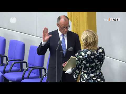 HISTORISCHER MOMENT IM BUNDESTAG! 🇩🇪⚡ | Eidesleistung des Bundeskanzlers am 06.05.2025