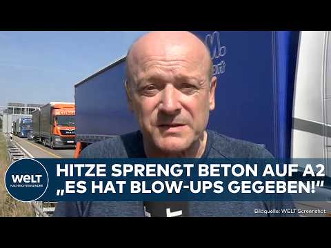 HITZEWELLE: Sonne lässt Beton platzen! Blow-Ups auf A2! Mehre Autos beschädigt – Vollsperrungen