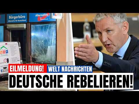 HUNDERTE Angriffe auf AfD Büros über Nacht: Mordaufruf gegen Höcke sind ESKALIERT