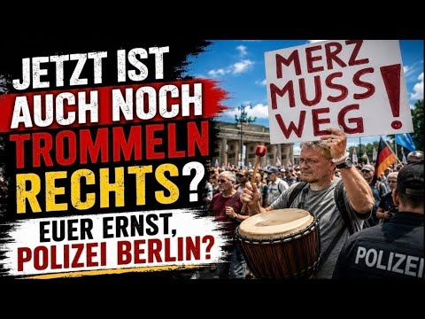 Ist das Satire? Die Polizei Berlin und das gefährliche Trommeln