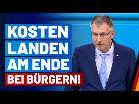 Kosten landen am Ende bei Bürgern! – Dr. Michael Blos – AfD-Fraktion im Deutschen Bundestag