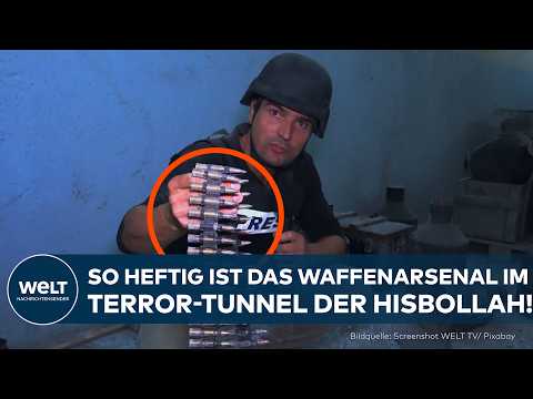 LIBANON: Reporter zeigt Unglaubliches Waffenarsenal im Terror-Tunnel der Hisbollah!