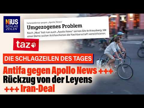 Linke, taz, Antifa: Das steckt hinter der Fahrraddemo gegen Apollo News | NIUS Schlagzeilen Linke, taz, Antifa: Das steckt hinter der Fahrraddemo gegen Apollo News | NIUS Schlagzeilen