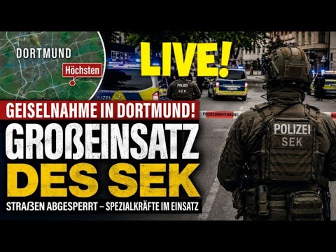 LIVE ❗ Geiselnahme Dortmund Schüsse auf Polizei 💥 Polizist verletzt 👮‍♂️ SEK Einsatz – 3 Geiseln