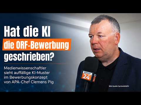 Medienwissenschaftler Weber ortet KI-Muster im ORF Bewerbungskonzept von APA-Chef Clemens Pig Medienwissenschaftler Weber ortet KI-Muster im ORF Bewerbungskonzept von APA-Chef Clemens Pig