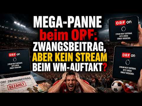 Mega-Panne beim ORF: Zwangsbeitrag, aber kein Stream beim WM-Auftakt? Mega-Panne beim ORF: Zwangsbeitrag, aber kein Stream beim WM-Auftakt?