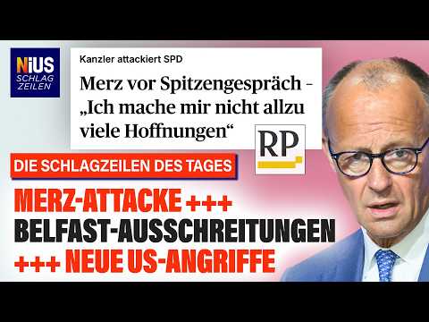 „Meine Geduld ist am Ende“: Merz verliert die Nerven mit der SPD | NIUS Schlagzeilen