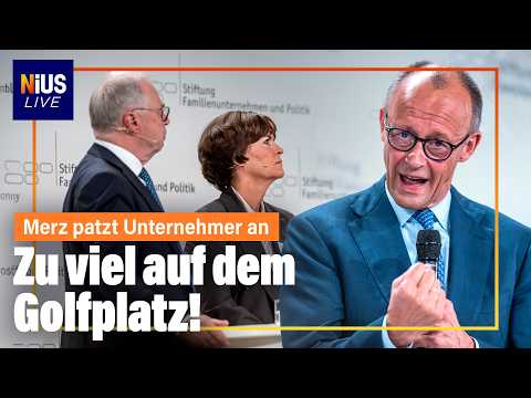 Merz beschimpft Unternehmer: „Ich treffe mehr von Ihnen auf dem Golfplatz als in den Talkshows“