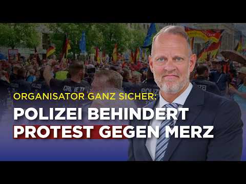 Organisator ganz sicher: Polizei behindert Protest gegen Merz Organisator ganz sicher: Polizei behindert Protest gegen Merz