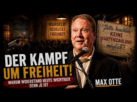 Premierenparty „Rettet unser Bargeld“ – Eröffnung durch Max Otte.
