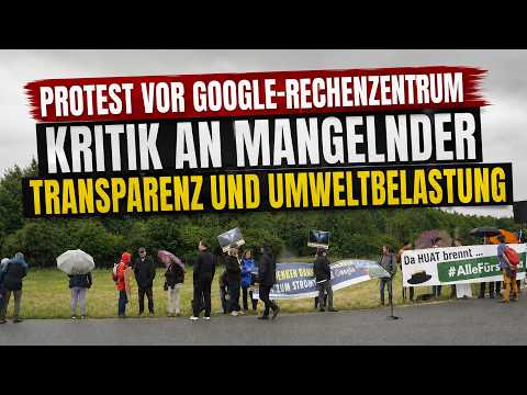 Protest vor Google-Rechenzentrum in Kronstorf