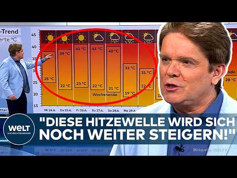 REKORDHITZE: Experten warnen! „Erst Hitze, dann Blitze!“ Temperaturen steigen auf extreme 41 Grad!