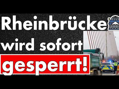 Schock-Sperrung! Autobahnbrücke über Rhein für alle dicht – Einsturzgefahr! Neubau frühestens 2030!