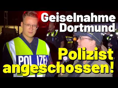 Schüsse auf Polizisten! 😱 GEISELNAHME Dortmund – Interview mit Polizei Pressesprecher vor Ort
