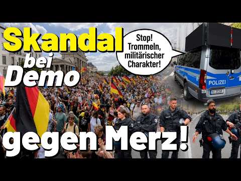 SKANDAL! Polizei stoppt Anti Merz Demo! 😱 Tausende Menschen in Berlin! Projekt M1llion vs Regierung