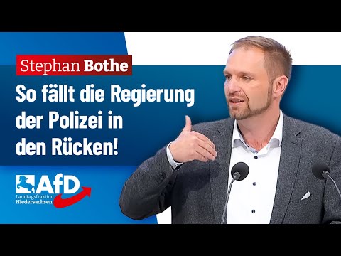 So fällt die Regierung der Polizei in den Rücken! – Stephan Bothe (AfD) So fällt die Regierung der Polizei in den Rücken! – Stephan Bothe (AfD)