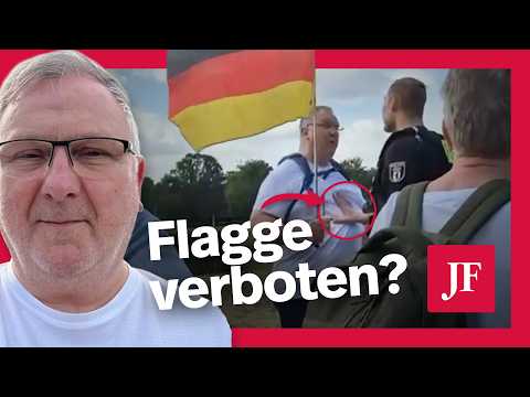 So war es wirklich! Fahnen-Mann spricht erstmals: »Die Fahne lass ich mir nicht verbieten«