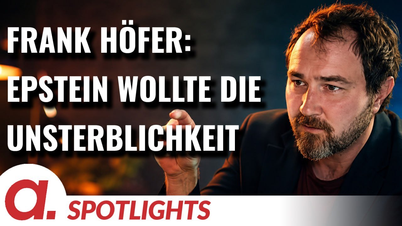 Spotlight: Frank Höfer | Jeffrey Epstein wollte sich unsterblich machen Spotlight: Frank Höfer | Jeffrey Epstein wollte sich unsterblich machen