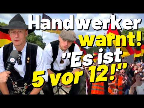 Stabile HANDWERKER gegen MERZ! 🛠 💪 Demo Projekt M1llion Berlin Interview „Meister statt Master!“ Stabile HANDWERKER gegen MERZ! 🛠 💪 Demo Projekt M1llion Berlin Interview „Meister statt Master!“