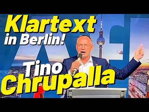 STARKER Auftritt Tino Chrupalla! 💥 Massen jubeln beim AfD Wahlkampfauftakt am Roten Rathaus Berlin!