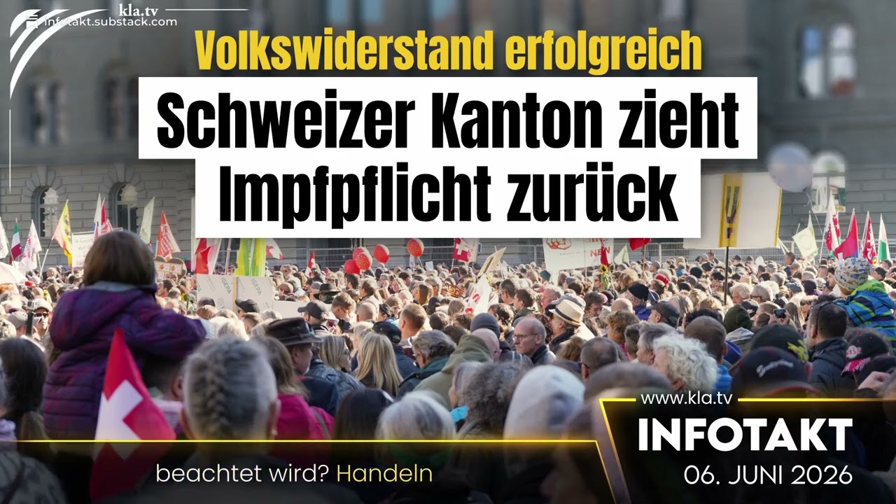 Volkswiderstand erfolgreich: Schweizer Kanton zieht Impfpflicht zurück!