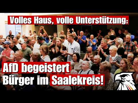 Volles Haus, volle Unterstützung: AfD begeistert Bürger im Saalekreis!