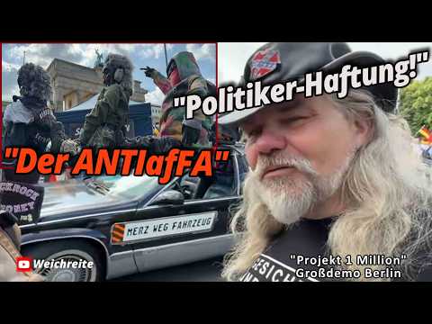 „Was ist gruseliger als unsere Regierung?“ Demokratiekunst Projekt 1 Million Großdemo Berlin 8.6.26 „Was ist gruseliger als unsere Regierung?“ Demokratiekunst Projekt 1 Million Großdemo Berlin 8.6.26