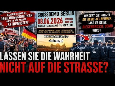 Wird die Berlin-Demo von heute bewusst von der Polizei ausgebremst?