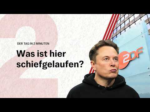 ZDF-Bericht über Elon Musk sorgt für heftige Kritik | Der Tag in 2 Minuten