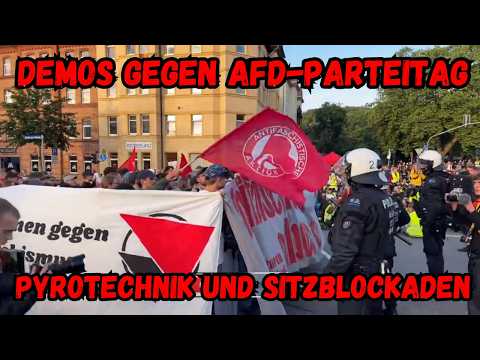 Blockaden, Beleidigungen und Pyrotechnik beim AfD-Parteitag – Gothaer Platz in Erfurt | 04.07.2026