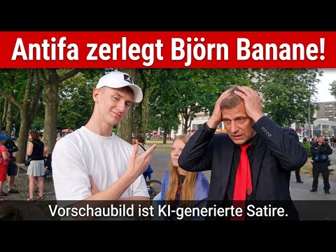 ⚡️ANTIFA ZERLEGT BJÖRN BANANE 🍌 ⚡️ANTIFA ZERLEGT BJÖRN BANANE 🍌