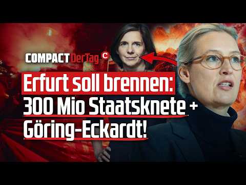 Erfurt soll brennen: 300 Mio Staatsknete + Göring-Eckardt!💥