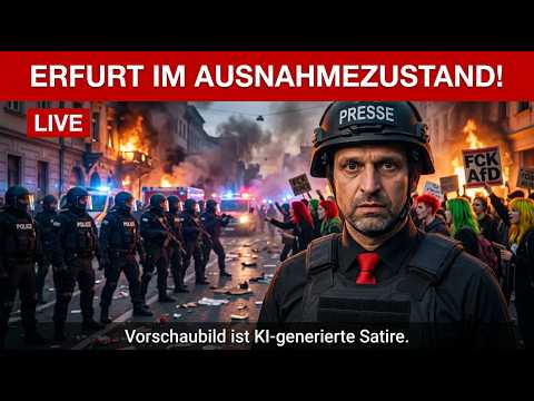 🔴 LIVE ‼️ AUSNAHMEZUSTAND IN ERFURT‼️ 🔴 LIVE ‼️ AUSNAHMEZUSTAND IN ERFURT‼️