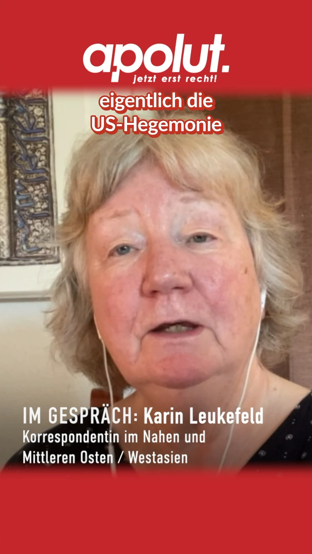 Karin Leukefeld: Die USA brauchen die EU zur Durchführung des „Greater Middle East Projects“ Karin Leukefeld: Die USA brauchen die EU zur Durchführung des „Greater Middle East Projects“